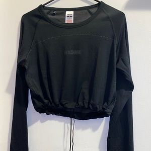 Gym shark crop top